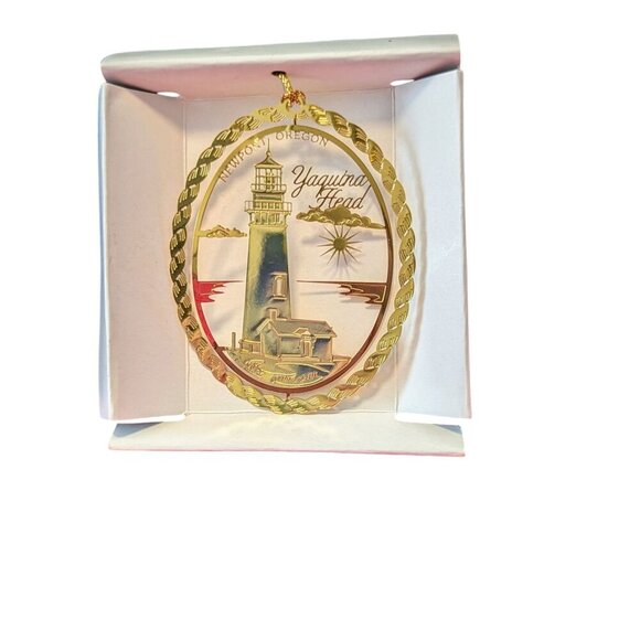 NWT Ornament Yaquina Lighthouse Christmas Tree Holiday Decoration Newport Oregon - Picture 2 of 8
